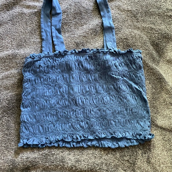 American Eagle Ruffled Tank Crop Top - Picture 3 of 4